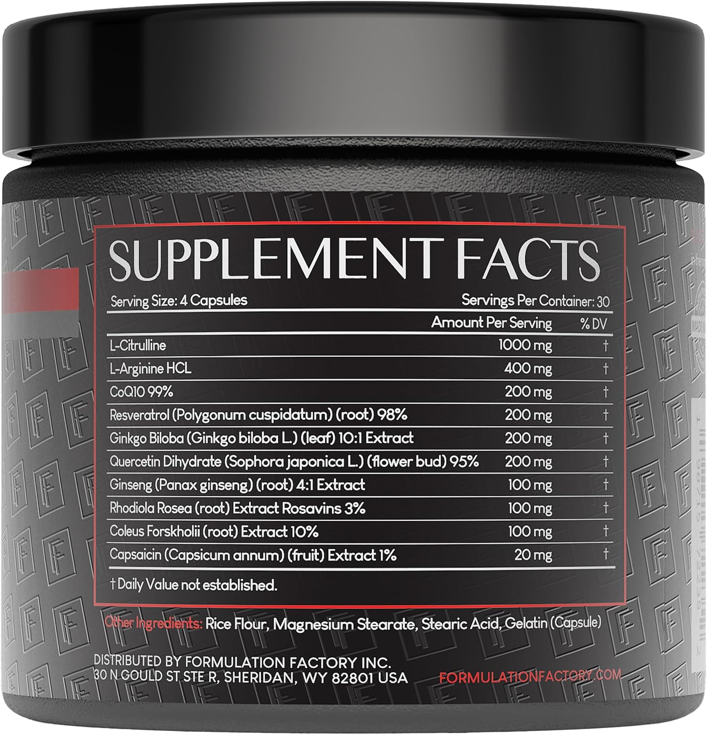 Heart of Steel: 10-in-1 Metabolic Maximizer Nitric Oxide Supplement, Blood Pressure Support, L Arginine, L Citrulline Natural Pre-Workout: Energy Management 120 Count