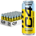 Cellucor C4 Energy Drink, Skittles, Carbonated Sugar Free Pre Workout Performance Drink with no Artificial Colors or Dyes, 16 Oz, Pack of 24