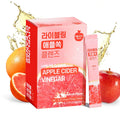 LIVELING] Apple Cider Vinegar Liquid Stick l Grapefruit Flavor, Natural Cleanse with Premium Nutritional Ingredients, pH Balance, Zero Sugar, Easy Cut & Easy Mix (30 Sticks)