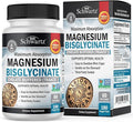 Magnesium Bisglycinate Chelated Supplement - High Absorption Magnesium Supplement for Muscle, Bone & Joint Support - Non-GMO, Non-Laxative, Fully Buffered for Maximum Bioavailability - 180 Capsules