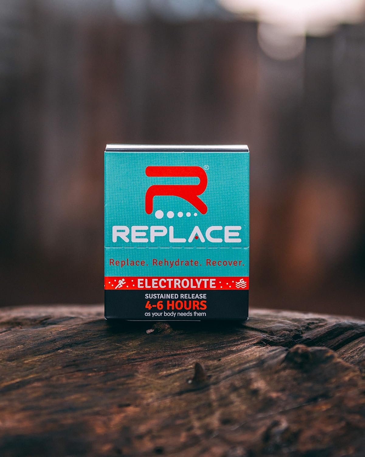 Replace - Sustained Release Electrolytes for Optimal Hydration - Box of 10 Packets (30 Tablets) - Zero Sugar & Calories, Non-GMO, Vegan, Gluten Free - Muscle Recovery & Energy