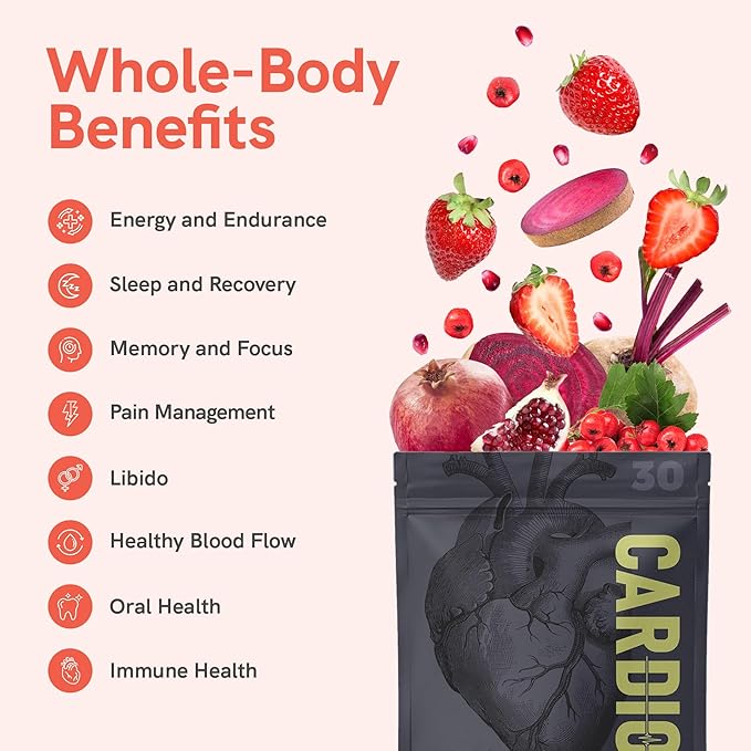 Cardio Miracle Nitric Oxide Supplement 30-Pack Stick - Beet Root Powder with L-Arginine to Support Circulation, Blood Flow, Energy, Endurance, Stamina & Heart Health for Men and Women