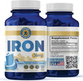 Vykee Nutrition Iron Supplement – 36mg Iron (as Bisglycinate) | High Absorption, Gentle On Stomachs | Vegan, Non-GMO | Supports Energy, Immune Health & Red Blood Cell Formation | 120 Capsules