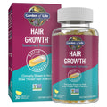 Garden of Life Hair Growth Duo Caps, Supplement for Thicker, Healthier Hair with Hyaluronic Acid, Biotin, Silica, and Patented Keranat, 30 Plant-Based Capsules