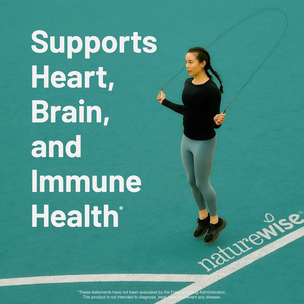NatureWise Ultra Omega 3 Fish Oil 2200 mg - Triglyceride Form - Lemon Flavor - Wild-Caught Fish Oil + EPA & DHA - Supports Brain & Heart Health - Burpless, Non-GMO - 60 Softgels[1-Month Supply]