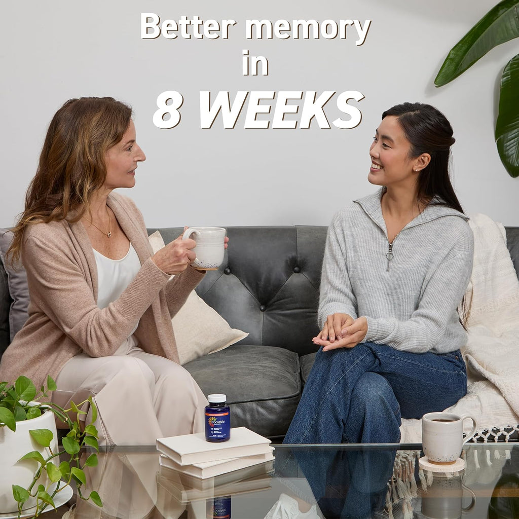 CocoaVia Memory+ Brain Supplement, Clinically Proven Memory and Brain Booster, Sugar Free, Gluten Free, Vegan, 750 mg Cocoa Flavanols Capsules, 30 Day Supply (270 Count (Pack of 1))