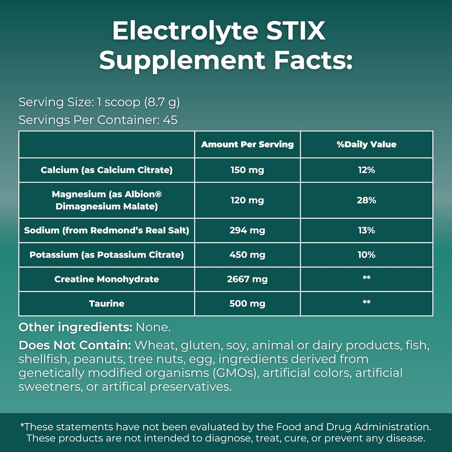 MYOXCIENCE Electrolyte STIX | Creatine Electrolyte Powder | Recovery from Exercise & Muscle Development w/Real Salt (Unflavored) (Jar 45 ct)