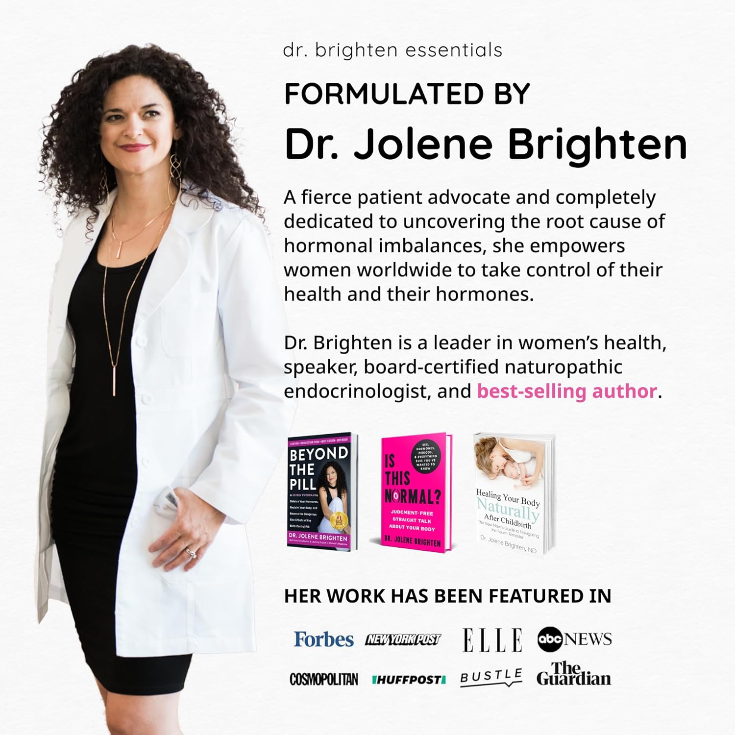 Dr. Brighten Balance - Hormone Balance for Women with Chasteberry and DIM - Targets Hormonal Acne, Period Issues, & PMS - Vegan, Non-GMO