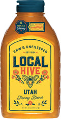 Local Hive Utah Raw & Unfiltered – 32 oz | 100% Pure U.S. Honey | Natural Sweetener Sourced from American Bees & Beekeepers | Light Floral Flavor | Ideal for Tea, Baking & Cooking