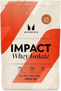 Myprotein Impact Whey Protein Isolate, 2.2 Lbs (40 Servings) Salted Caramel, 21g Protein & 6g BCAA Per Serving, Gluten-Free Shake for Muscle Strength & Recovery