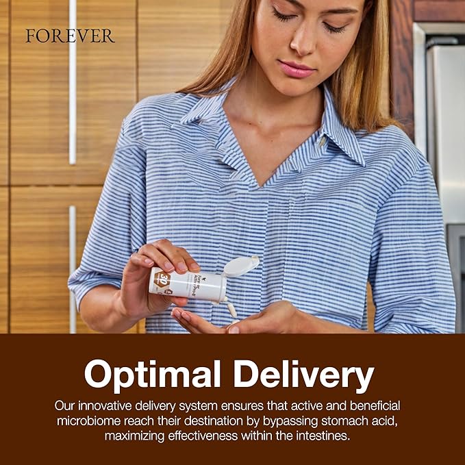 Forever Living - Active Pro-B - Advanced Probiotic with 8 Billion CFU and 6 Synergistic Strains - Soy and Gluten-Free - 30 Capsules