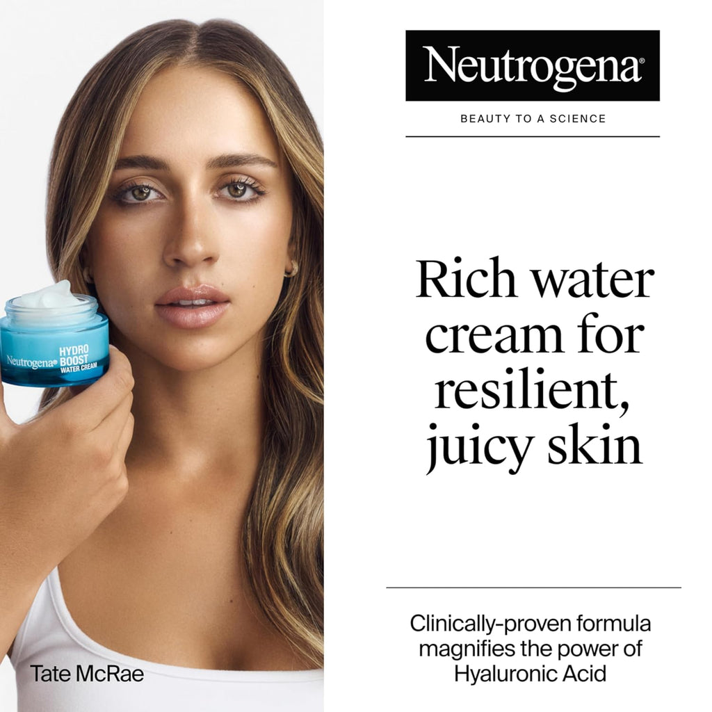 Neutrogena Hydro Boost Skincare Set, Hydro Boost Fragrance Free Gel Cream Face Moisturizer, 1.7 fl oz, & Trial Size Hydro Boost Fragrance Free Hydrating Gel Facial Cleanser, 0.5 fl oz