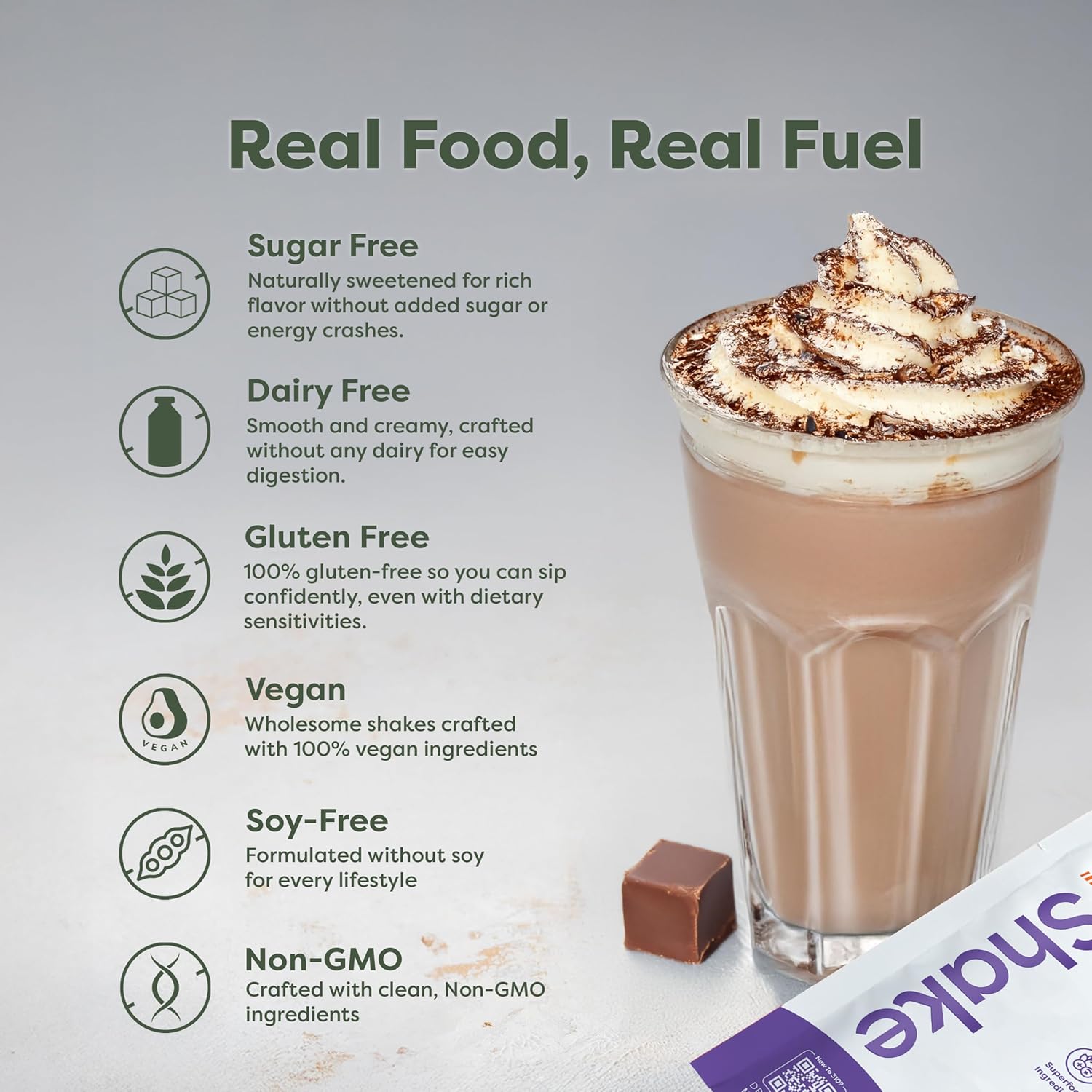 310 Nutrition All-In-One Meal Replacement Shake Powder - Plant-Based Protein Smoothie Blend w/High Fiber, Probiotics & Adaptogens - Low Carb, Vegan, Keto & Paleo Friendly - Mocha - 28 Srv