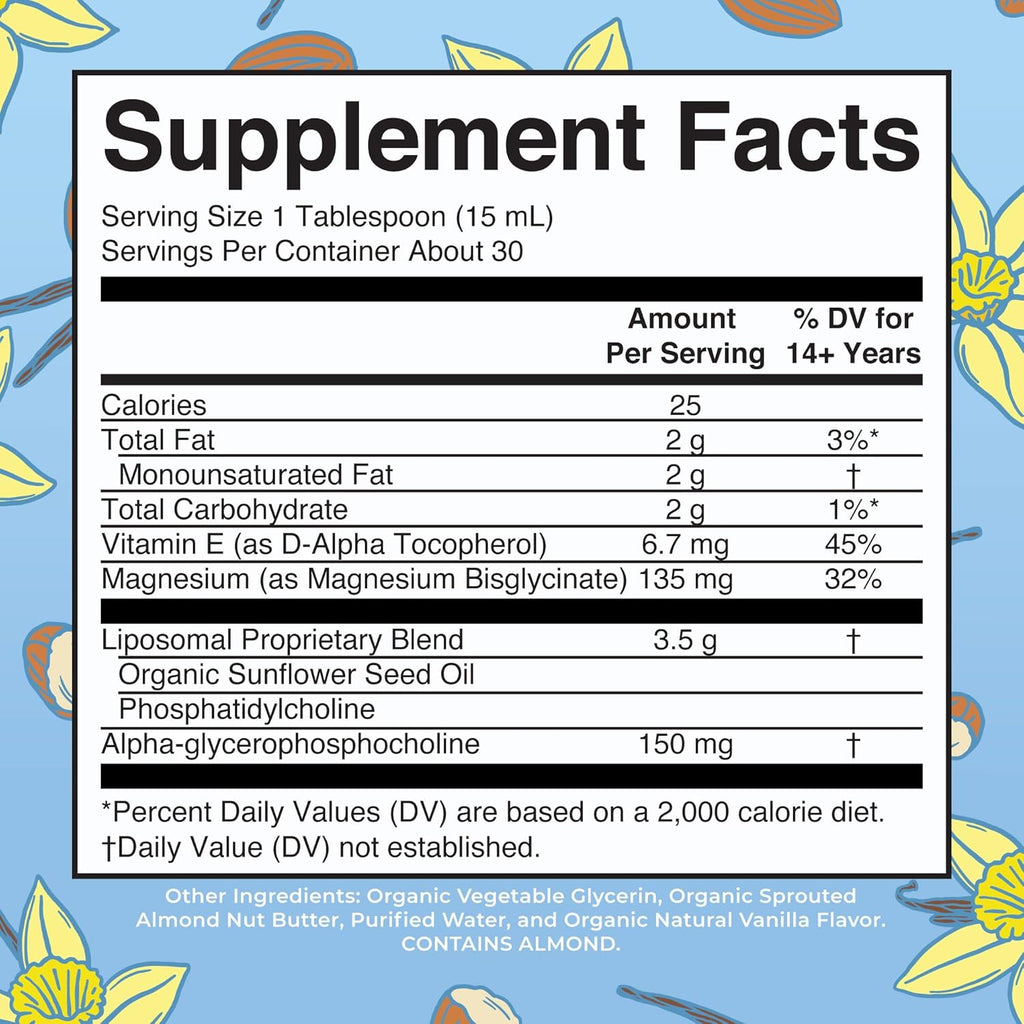 MaryRuth Organics Magnesium Liposomal| Magnesium Supplement | Magnesium Bisglycinate | Muscle & Bone Support | Mood Support Vitamin | Vegan | Non-GMO | Gluten Free | 15.22 Fl Oz | 30 Servings