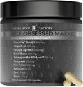Self Obsessed MAXXED: 10-in-1 Men's Vitality Formula with Shilajit, Tongkat, Ashwagandha, Maca, Fadogia, Fenugreek, Pine Pollen, Zinc, Boron & AstraGin® - 120 Capsules – 2-Month Supply (1 Pack)