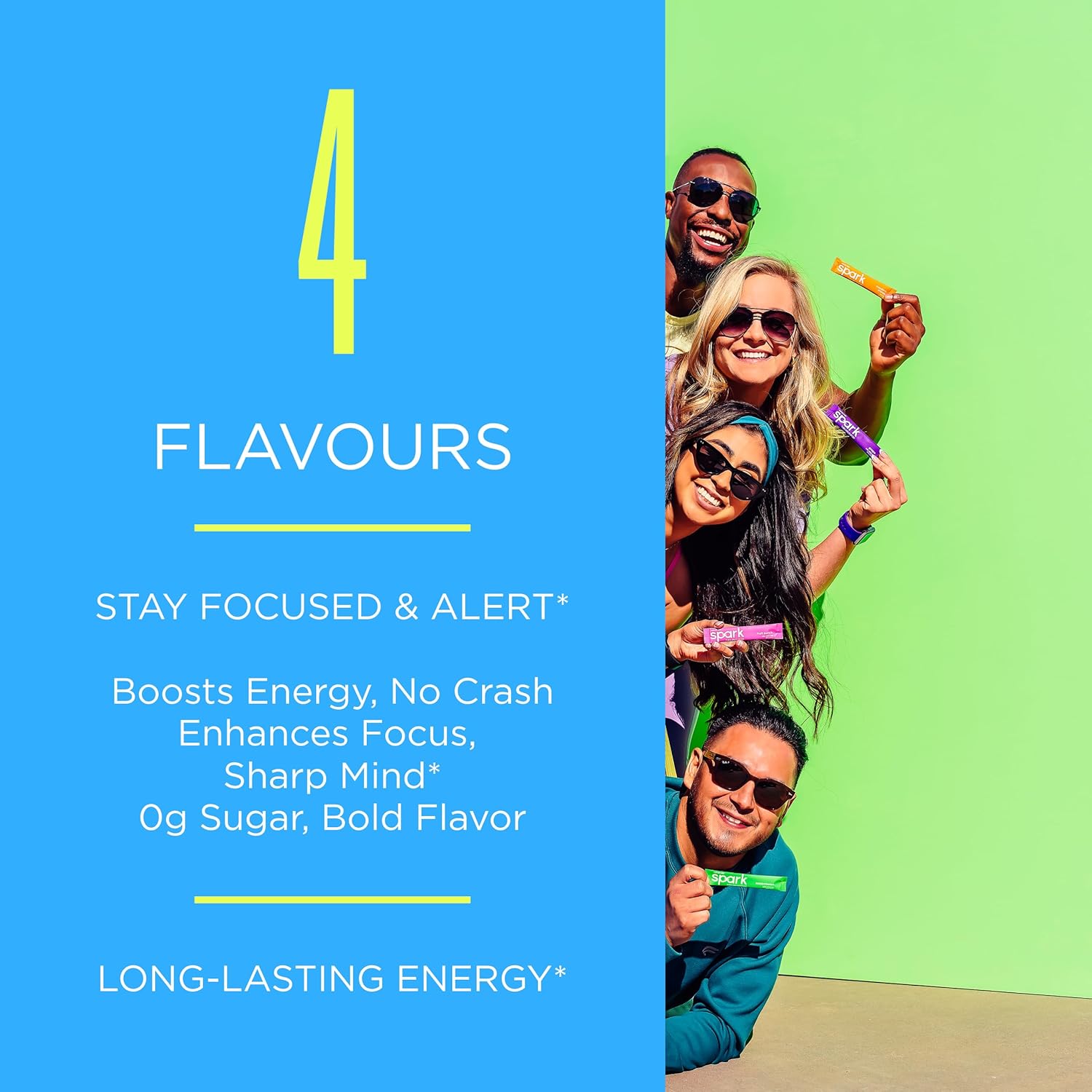 AdvoCare Spark - Energy Drink Mix - Vitamin & Amino Acid Supplement - Supports Energy & Focus - Portable Immune Support - Sugar-Free - 14 Servings- Variety Pack