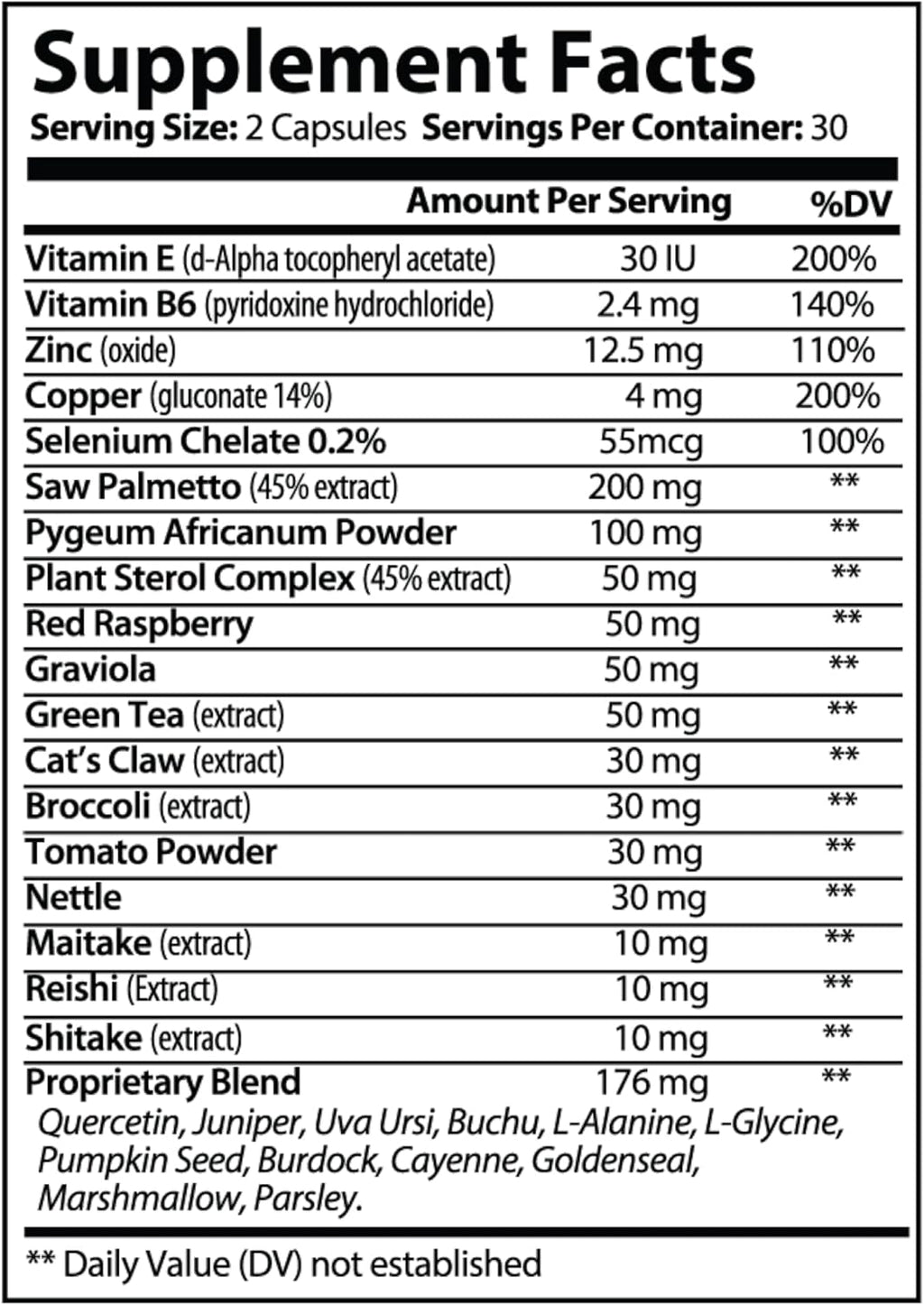 New Generation Supplement for an Enlarged Prostate – Targets The 9 Fundamentals Metabolic Pathways - Reduce Urgency, Promote Urine Flow – All Organic & Natural. 60 Cap.(1 mo. Supply for a Free Life)