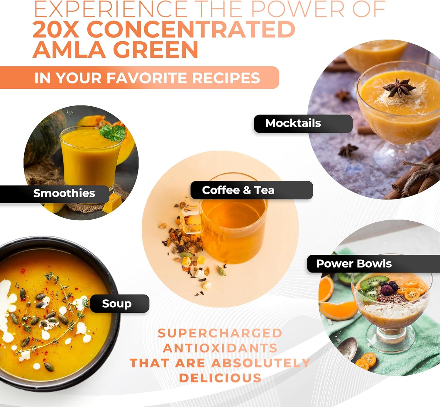 Amla Powder Superfood Supplement with Pumpkin Spice, 20x Ultra Concentrated Amla, Made with Cinnamon, Ginger, Nutmeg, Cloves, Allspice, Cardamom, Indian Gooseberries, Pumpkin Spice, 30 Servings