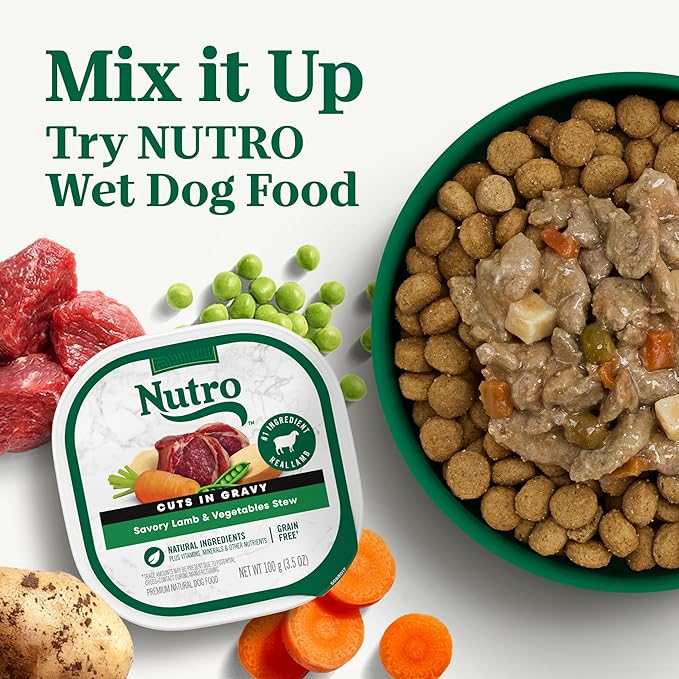 Nutro Natural Choice Adult Small Bites Dog Food, Lamb & Brown Rice Recipe, 12 lb. Bag