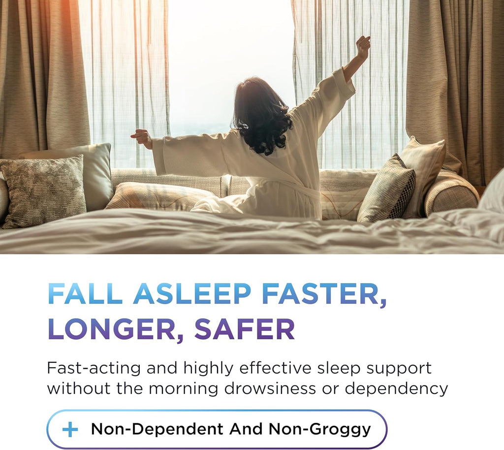 DR. EMIL NUTRITION EZ Doze Vegan Natural Sleep Aid with Valerian Root, GABA & 5HTP - Extra Strength Sleeping Pills for Adults - Safe and Non-Habit Forming (60 Veggie Capsules Pack of 2)