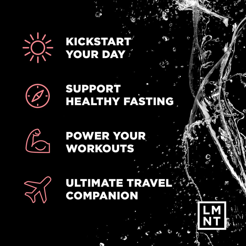 Drink LMNT Zero Sugar Electrolytes - Raspberry Salt | Drink Mix | 30-Count