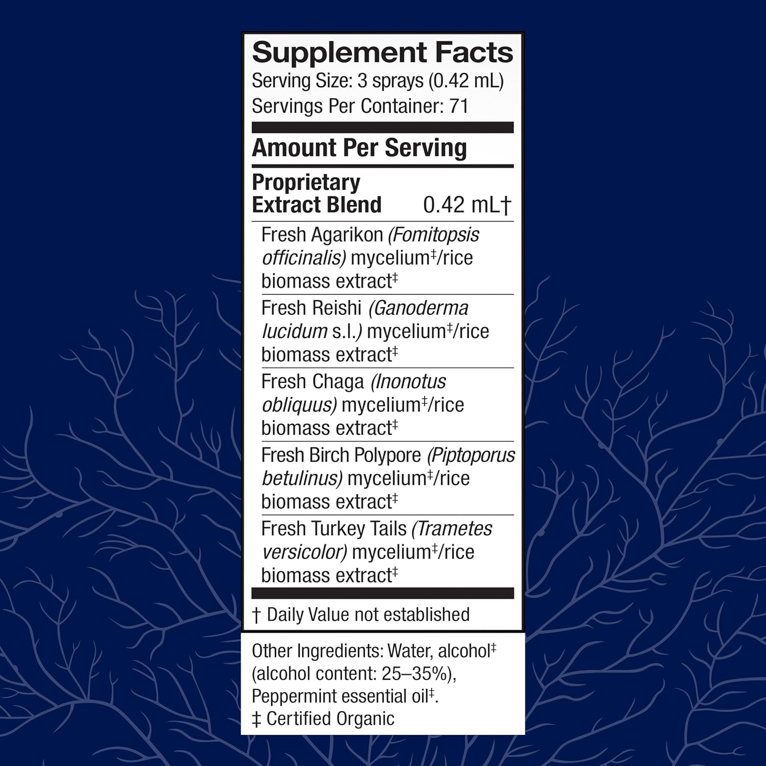 Host Defense MycoShield Throat Spray - Immune Health Support - Dietary Mushroom Supplement with Chaga, Reishi, Turkey Tail & More - On-The-Go Immune Support - Peppermint, 1 fl oz (71 Servings)*