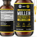 HERBIFY Mullein Extract 2 oz Tincture for Respiratory Health, Mullein Leaf and Flowers Blend (Verbascum Densiflorum)