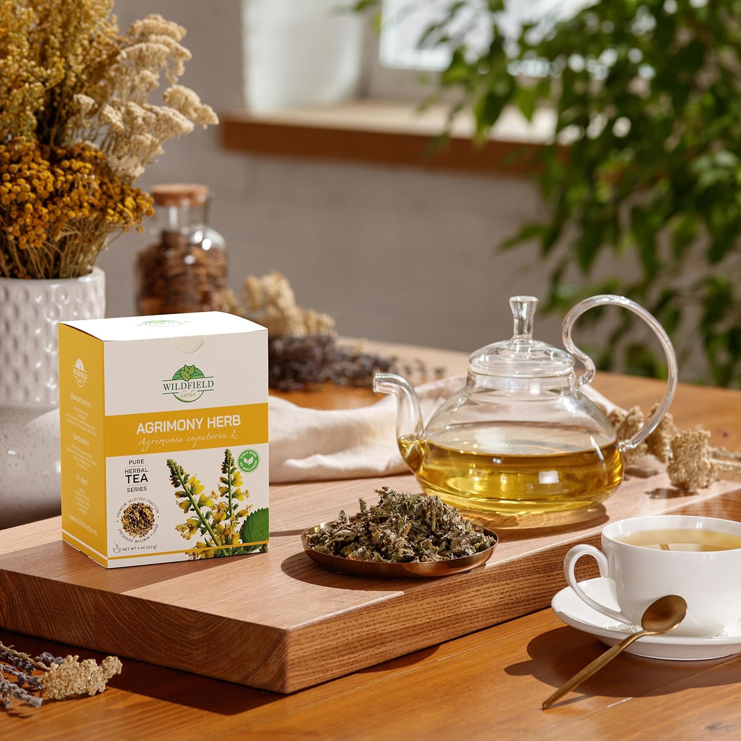 4 oz. Agrimony Herb Dried Cut Agrimony Flower Tea (Agrimonia Eupatoria L.) - 113g Agrimonia Herbal Tea Flor De Hierba De San Guillermo