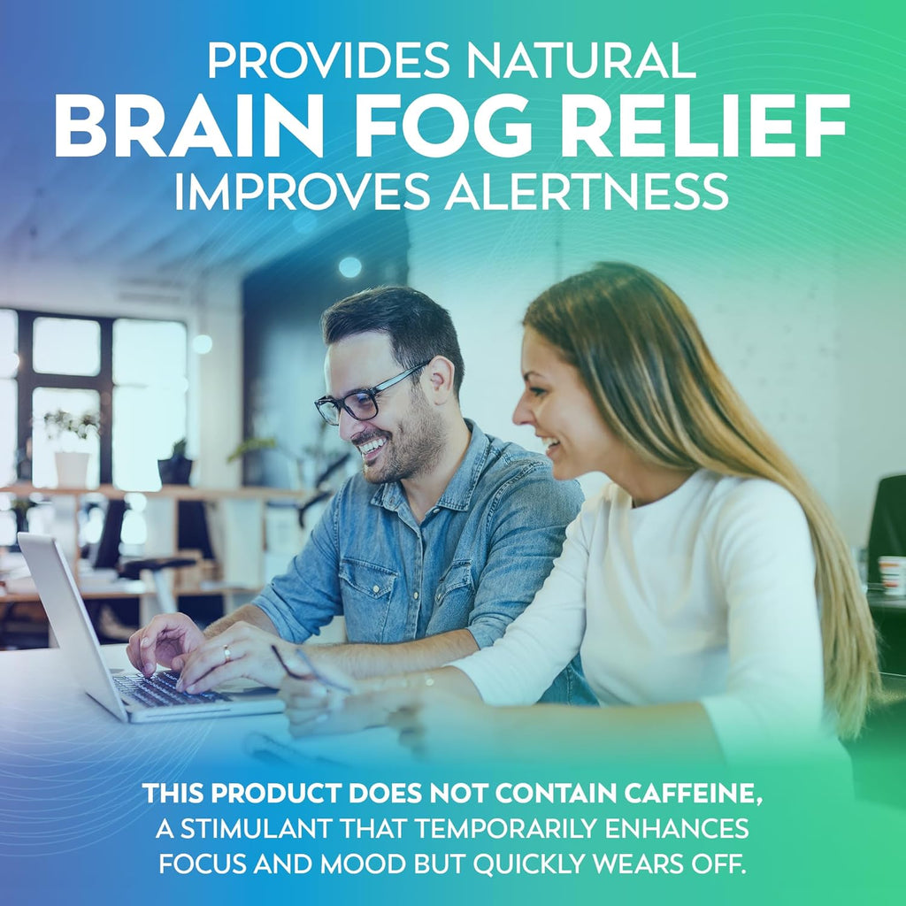 Brain Supplements for Memory and Focus – Dr Lewis Daily Brain Care Capsules with Aloe Vera – Plant-Based Nootropic and Energy Supplement for Brain Fog, Mental Clarity, and Immune Support – 90 Capsules