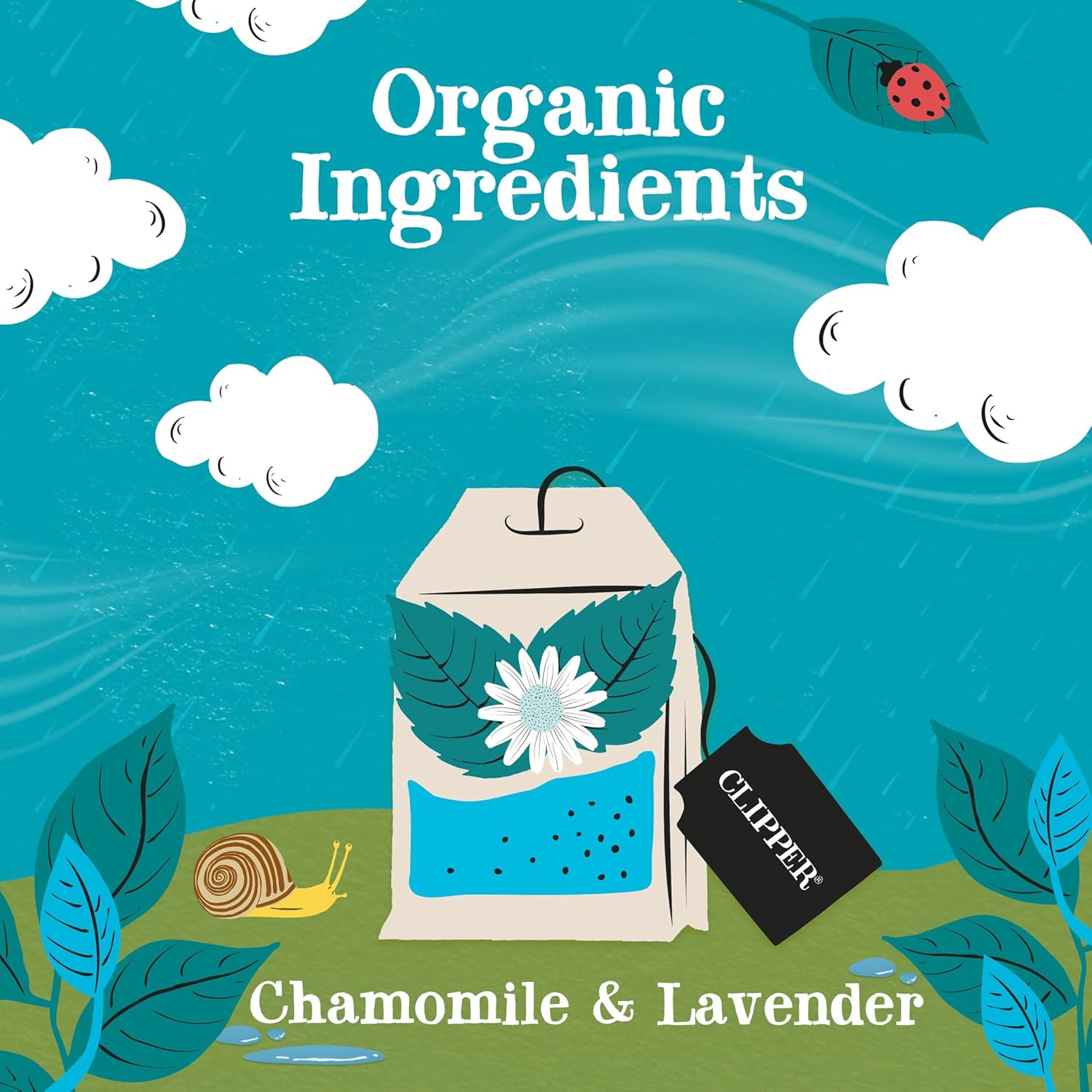 Clipper Tea Snore and Peace Chamomile & Lavender Herbal Tea – Caffeine Free, USDA Organic, Great Hot or Iced – Comfortingly Floral, Natural, Fair & Delicious – 200 Tea Bags