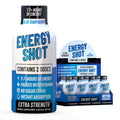 Blue Raspberry Extra Strength Energy Shot 8 pk – 260mg Natural Caffeine B12 B6 – Energy & Focus Support – 2 Servings Sugar Free Zero Calorie Green Tea B-Vitamins Electrolytes Vegan – 1.93 fl oz