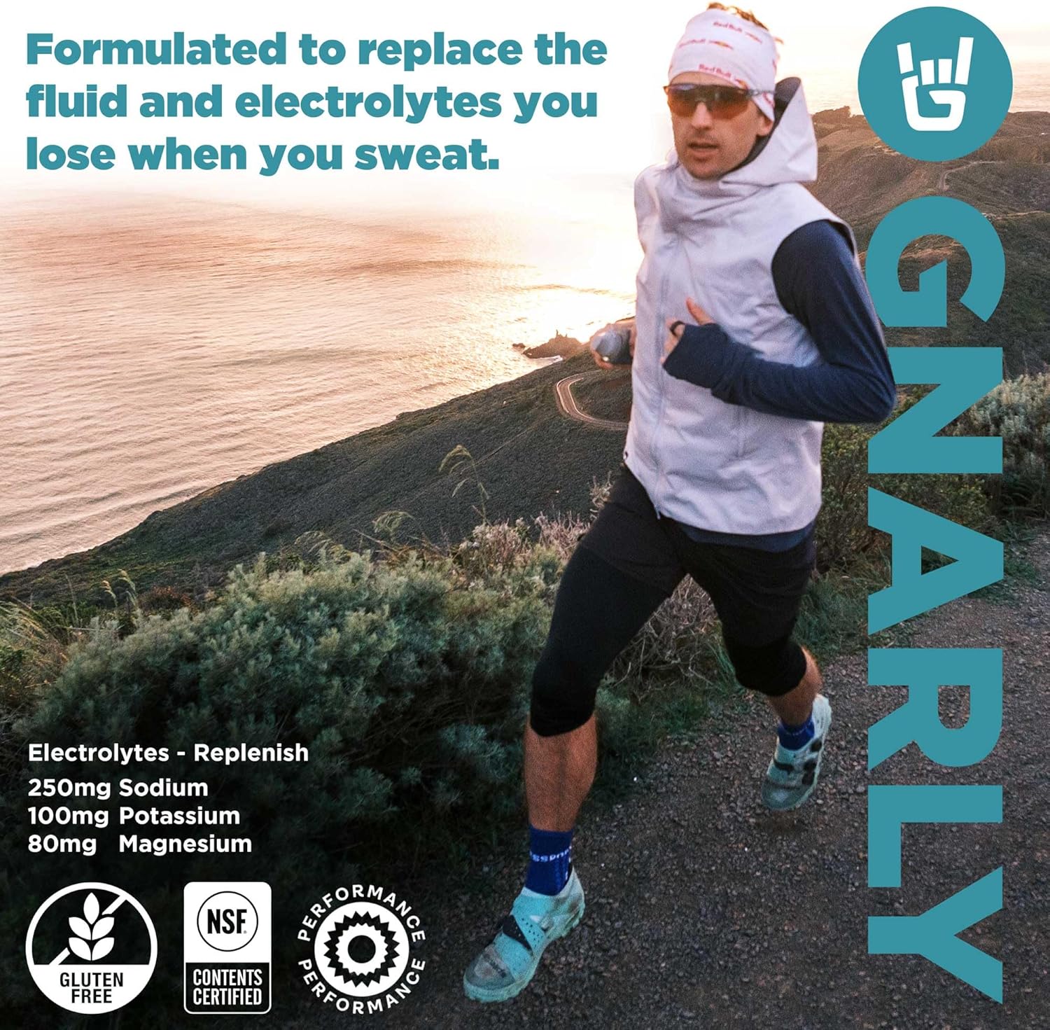 Gnarly Nutrition Hydrate Electrolyte Powder – Pina Colada Exercise Hydration Drink Mix – NSF Contents Certified – Electrolyte Solution, Performance & Recovery – Pina Colada, Box of 20 Stick Pack