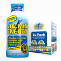 Vitamin Energy Hydration+ Extra Strength Energy Shot Blue Raspberry 24 Pack, 260mg Natural Caffeine, Electrolytes, BCAAs, Amino Acids, Hydration & Performance, Zero Sugar, Gluten-Free, 1.93 fl oz