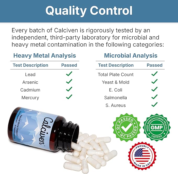Natural Bone Support Supplement - Non-GMO, Gluten-Free