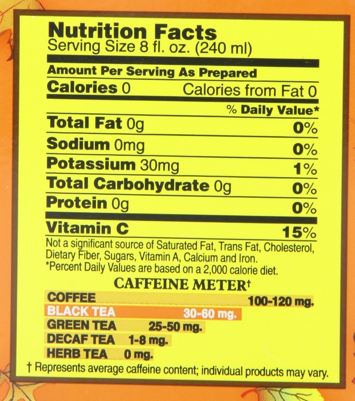 Bigelow Tea Pumpkin Spice Black Tea Bags, 20 Count