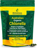 Biogenesis Organic Chlorella Mini Tablets – 1000 Count (200mg) | Australian Grown | Rich in Chlorophyll, Vitamins & Minerals | Supports Energy & Immunity | Vegan Mini Tablets