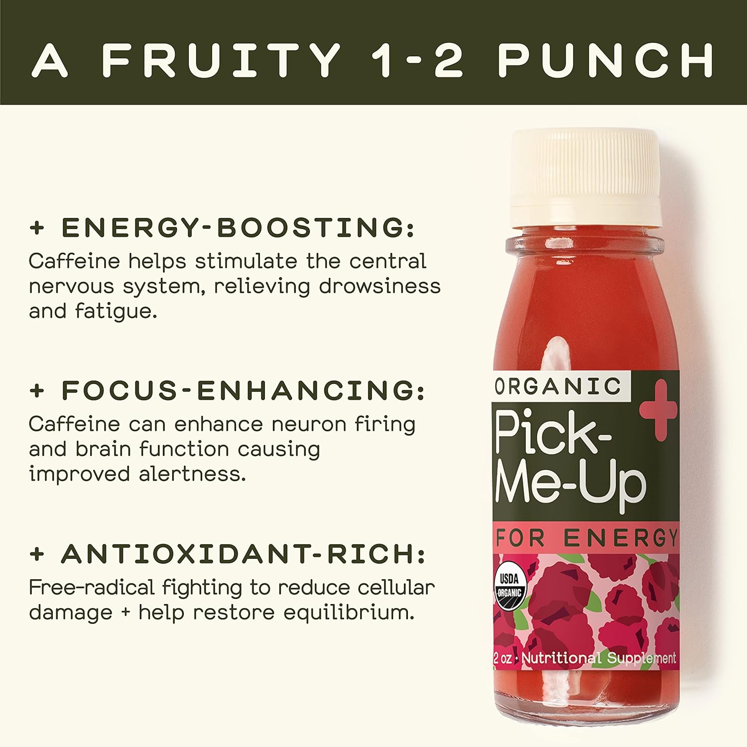 Greenhouse Juice Organic Energy Shot Pick-Me-Up Wellness Shot with Yerba Mate + Green Tea & Caffeine Energy Immunity Shots Vegan & Gluten-Free (2 Oz, Pack of 12)