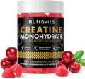 Creatine Monohydrate Gummies for Men & Women-5g of Creatine Monohydrate per Serving - Sugar Free,Vegan, Cranberry Flavor, 120 Count