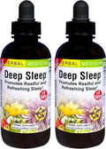 Herbs Etc. - Deep Sleep - Natural Herbal Sleep Aid Supplement - Non-Habit Forming - 4 oz Liquid Extract (Fresh California Poppy, Valerian, Passionflower, Chamomile, Lemon Balm) - 2 Pack