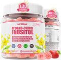 Inositol Gummies Supplement with Evening Primrose Oil for Women - 40:1 Ratio Myo-Inositol 2000mg & D-Chiro Inositol 50mg with VIT D3 B12 & Zinc, Sugar-Free for Natural Balance, Vegan (120ct)