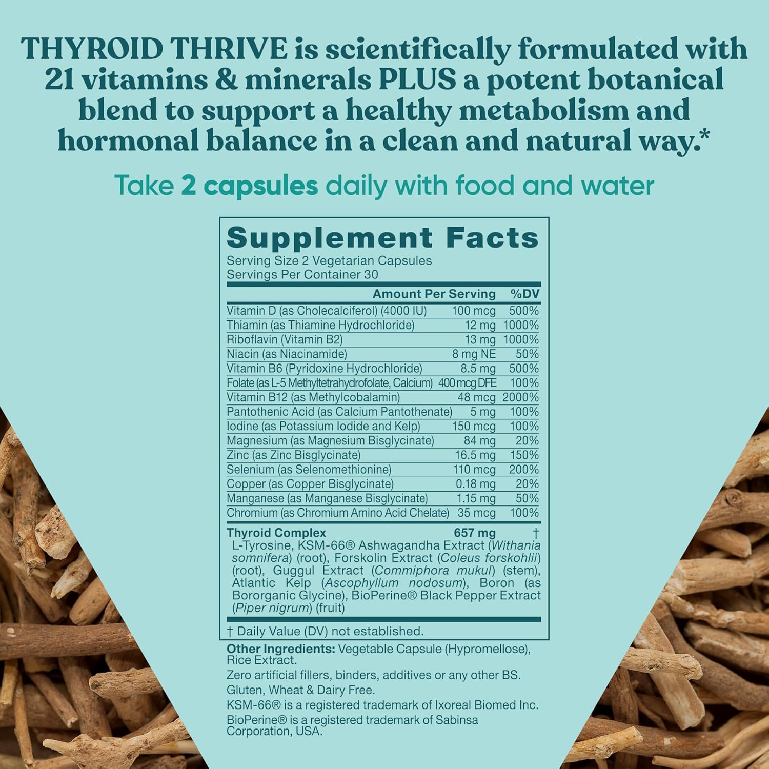 Thrive Energy Support – Naturally Fight Fatigue, Balance Hormones, Promote Focused Energy – Zinc, Selenium, Iodine – 60 Vegetarian Soft Capsules