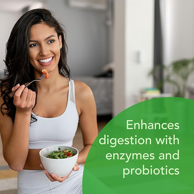 New Earth Essentials Daily Gut Health Packets | Probiotics, Digestive Enzymes & Organic Wild Microalage | 5-Capsule Daily Packs | 30-Day Supply | Vegan & Non-GMO