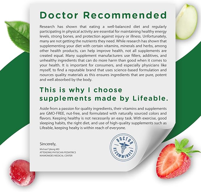 Lifeable Zinc Gummies | 50mg | Great Tasting Natural Flavor Zinc Vitamins | Gluten Free, Vegetarian, GMO-Free Zinc Chewable | for Immune Support | 90 Gummies
