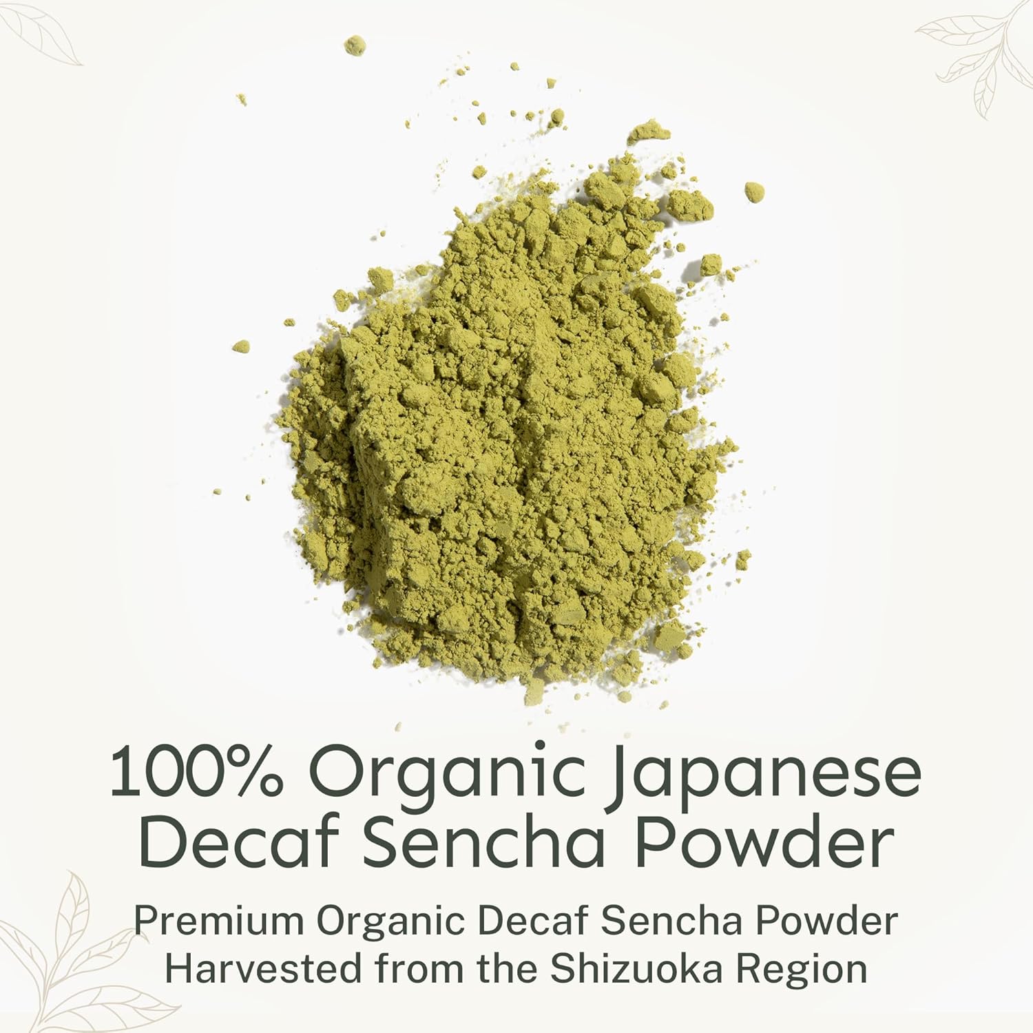 Yu Tea Decaf Organic Sencha Green Tea Powder, 30 Instant Packets | Rich in Antioxidants, EGCG, & L-Theanine | Pure Japanese First Harvest Leaf | Caffeine-Free & Unsweetened | Single Serve Sticks