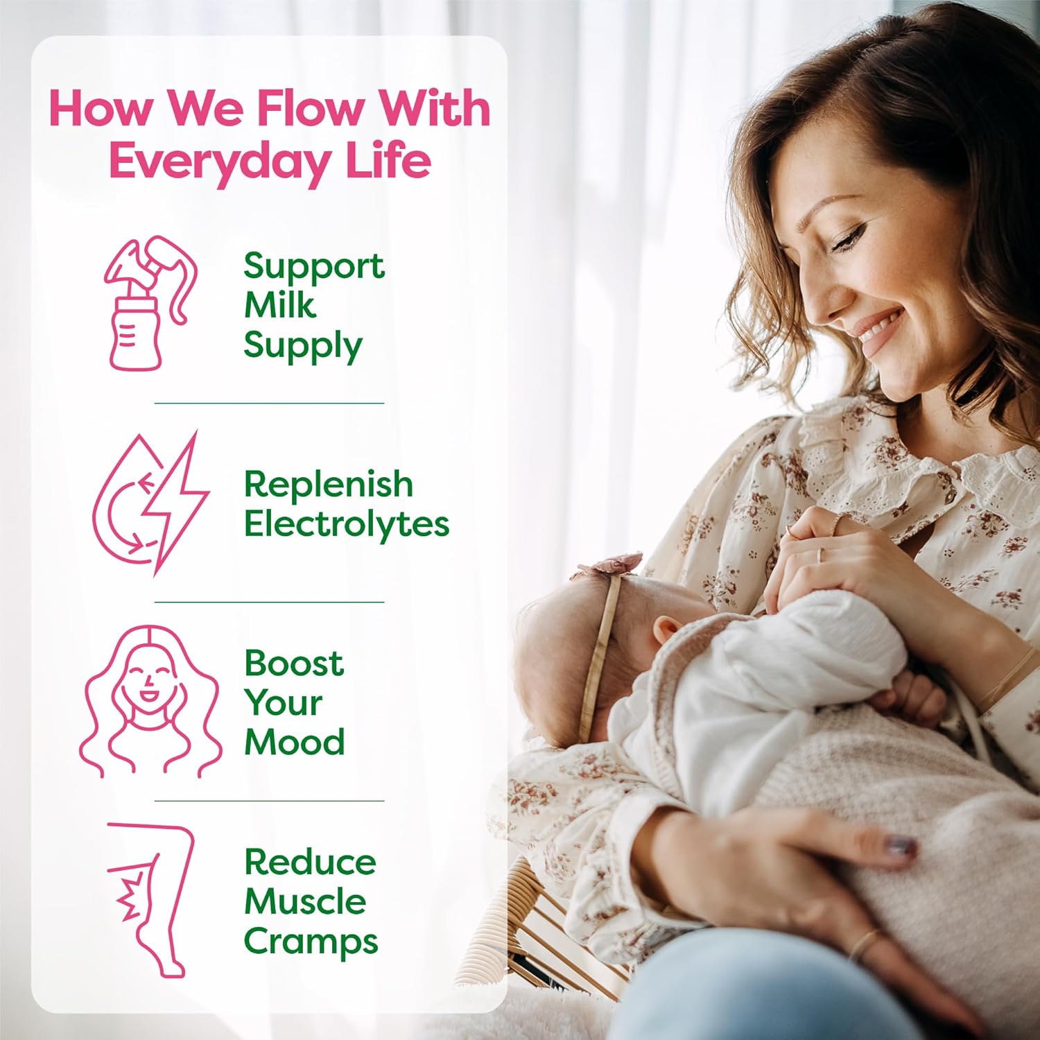 Greater Than Lactation Supplement Support, Coconut Water, Vitamins & Electrolyte Drink for Breastfeeding, Breast Milk & Immune Support, Variety Pack & Strawberry Lemonade (20 Pack)