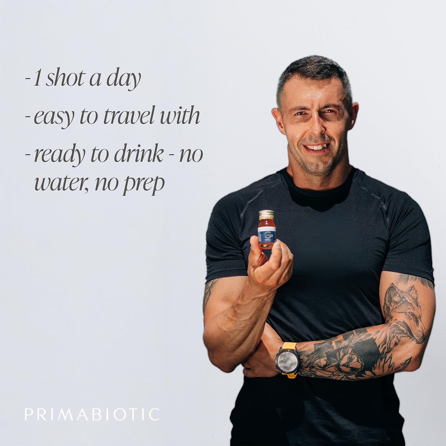 PRIMABIOTIC Liquid Collagen Sport- High Collagen Content [10,000 Mg] Per Serving - Hydrolyzed Collagen Drink and 12 Vitamins Orthosilicic Acid | Helps Bone Health, Hair, Nails | (30 Bottles x 30 ML)