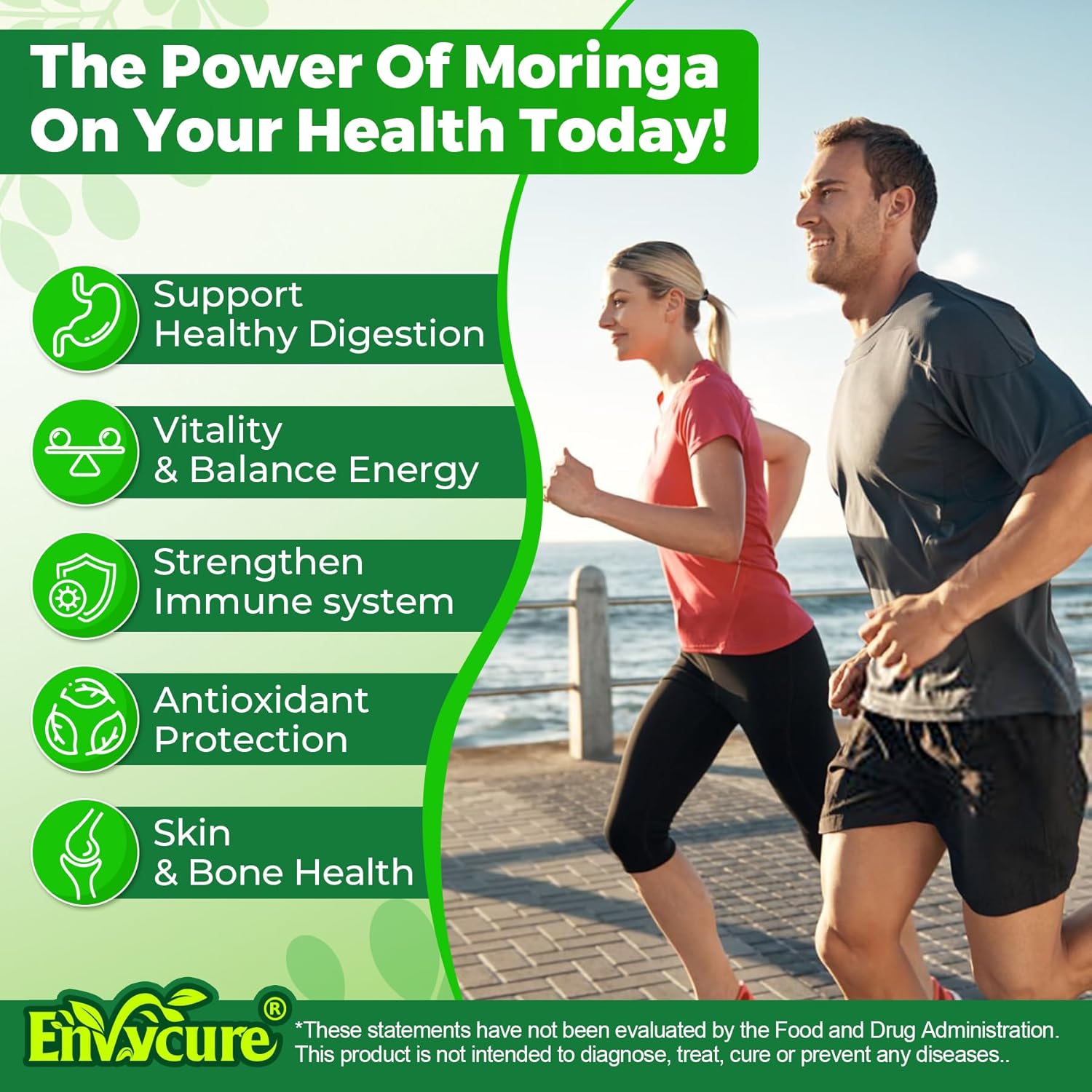 Moringa Spirulina Gummies Organic, Rich in Antioxidants, Essential Vitamins & Amino Acids, Pure Moringa Oleifera Leaves with Wheatgrass & Chlorella for Energy & Immunity, Green Superfood, 120 Cts