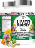 Lunakai USA Made Liver Cleanse Detox & Repair – Herbal Liver Support Supplement with Milk Thistle, Artichoke & NAC – Daily Detox, 60ct