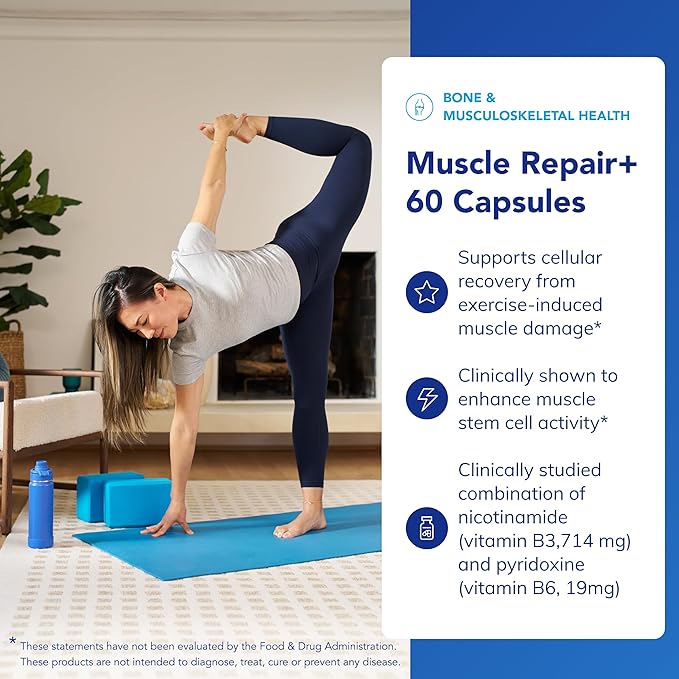 Pure Encapsulations Muscle Repair+ Athletic Nutritional Dietary Supplement - Supports Muscle Fiber Recovery Rate, Cell Repair & Function for Active Lifestyles* - 60 Capsules