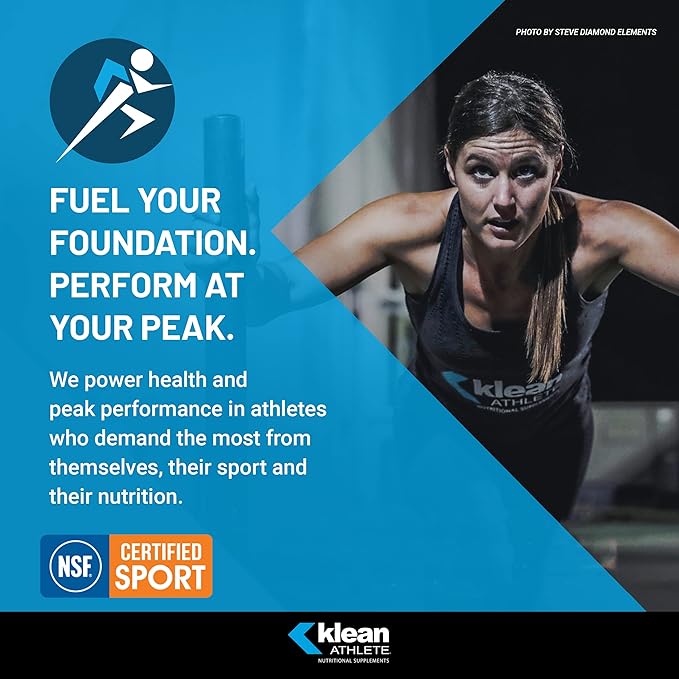 Klean Athlete Klean BCAA + Peak ATP | Amino Acid Supplement for Muscle Building, Workout Recovery, and Lean Muscle | 9.1 Ounces | Natural Orange Flavor